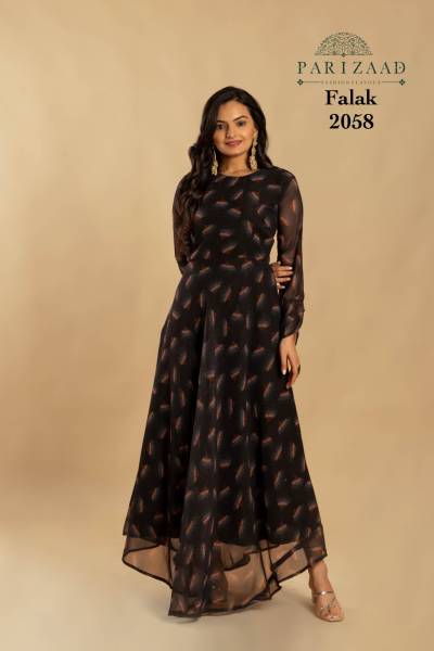 FALAK BY PARIZAAD DIGITAL PRINTED GOWN MANUFACTURE IN INDIA